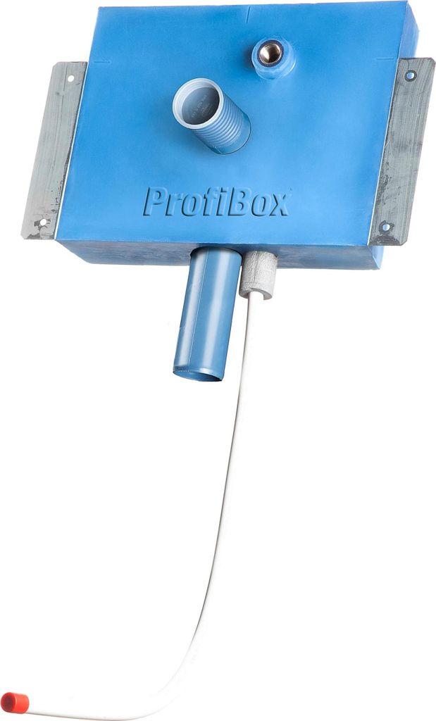 Profibox Sanitärmodul für HWB, 7 cm, Trockenbau, DN16 KELOX unten, SilentPP, lange ISO, 1 Stk.
