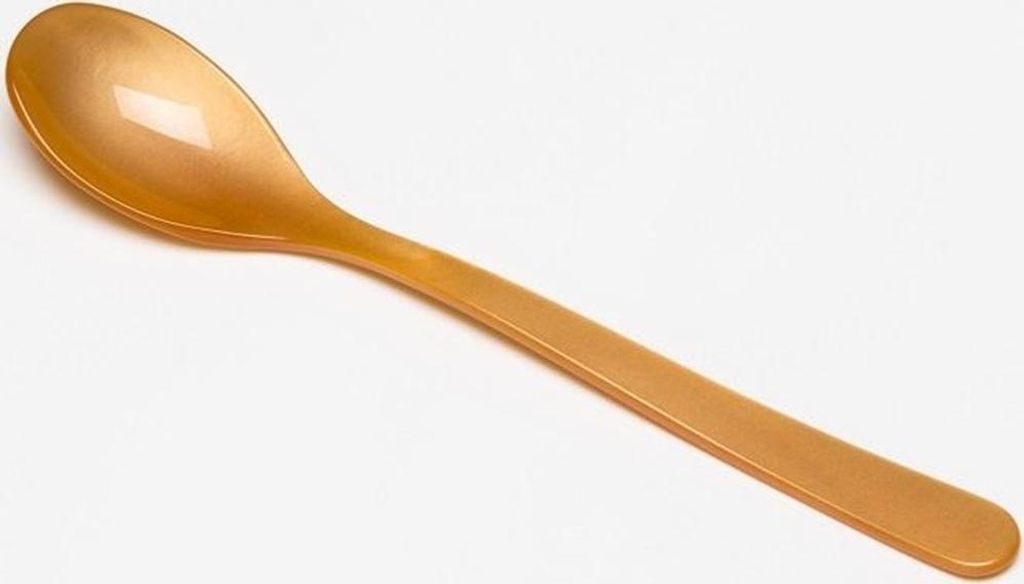 G.F. Heim Söhne Müslilöffel aus Acrylglas gold 19,5cm 619-7