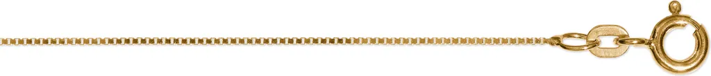 Chaîne Venezia carrée 0,70 mm en or jaune 333 - Collier maille 50 cm