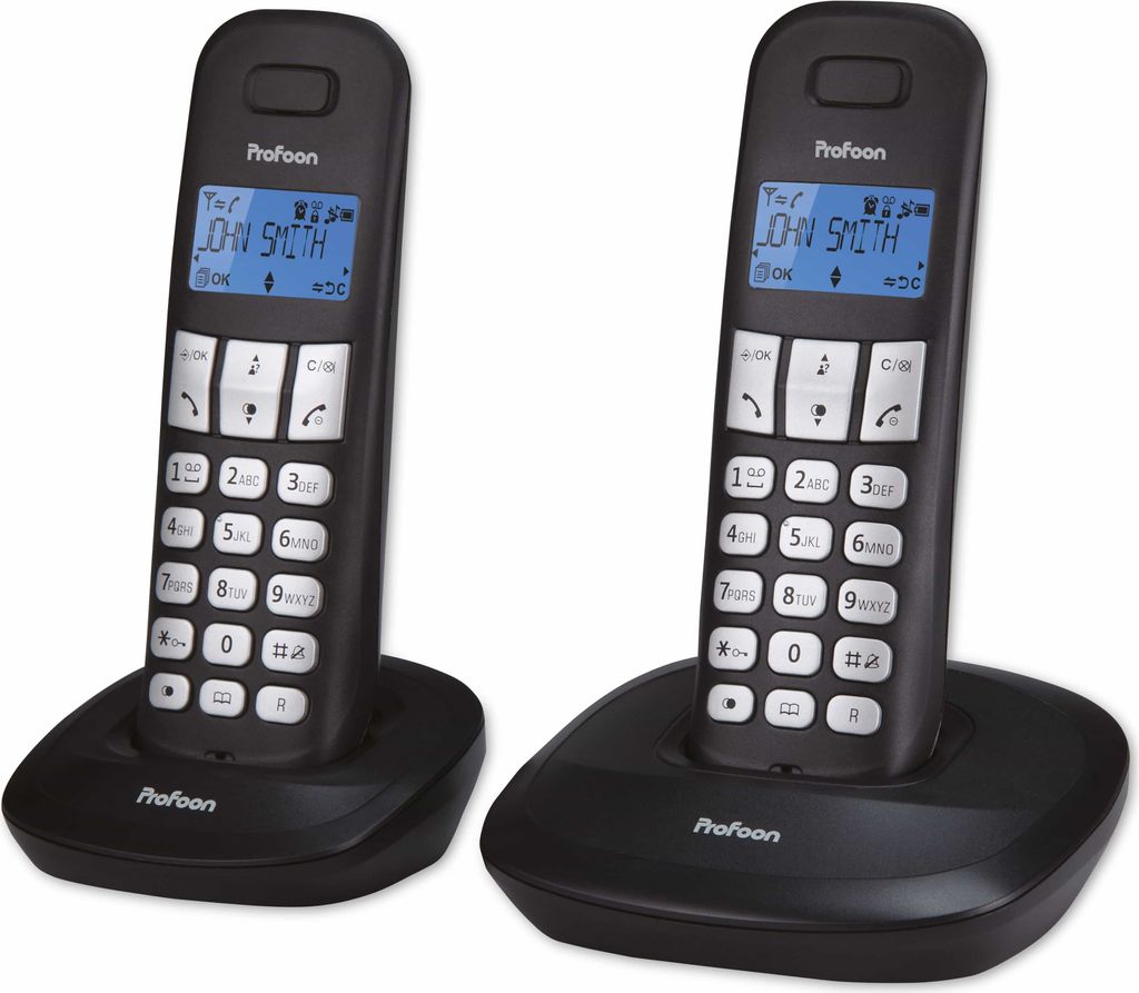 PROFOON PDX-1120 DECT Telefon mit 2 Mobilteilen Produktbild 