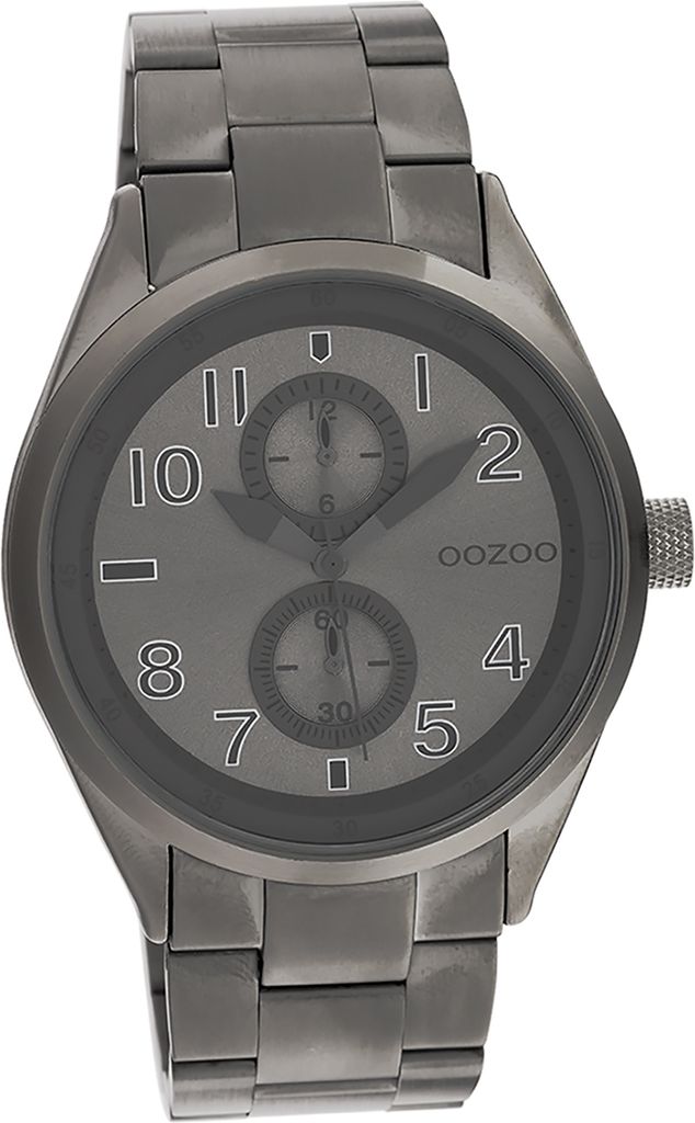 Oozoo Metall Damen Uhr Analog Quarzuhr Armband titan grau Timepieces D2UOC10633