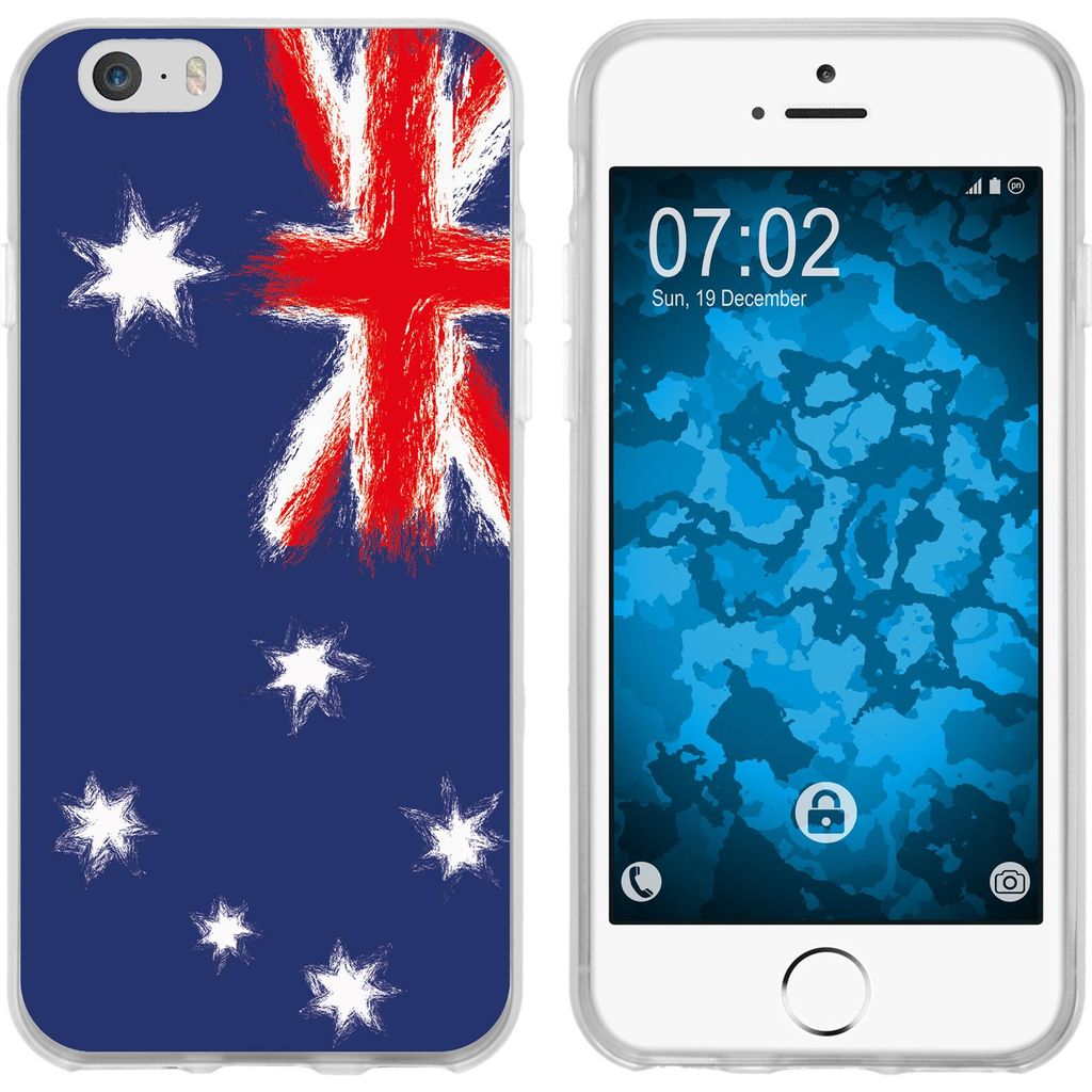 PhoneNatic Case kompatibel mit Apple iPhone 6 Plus / 6s Plus Silikon-Hülle WM Australien M2