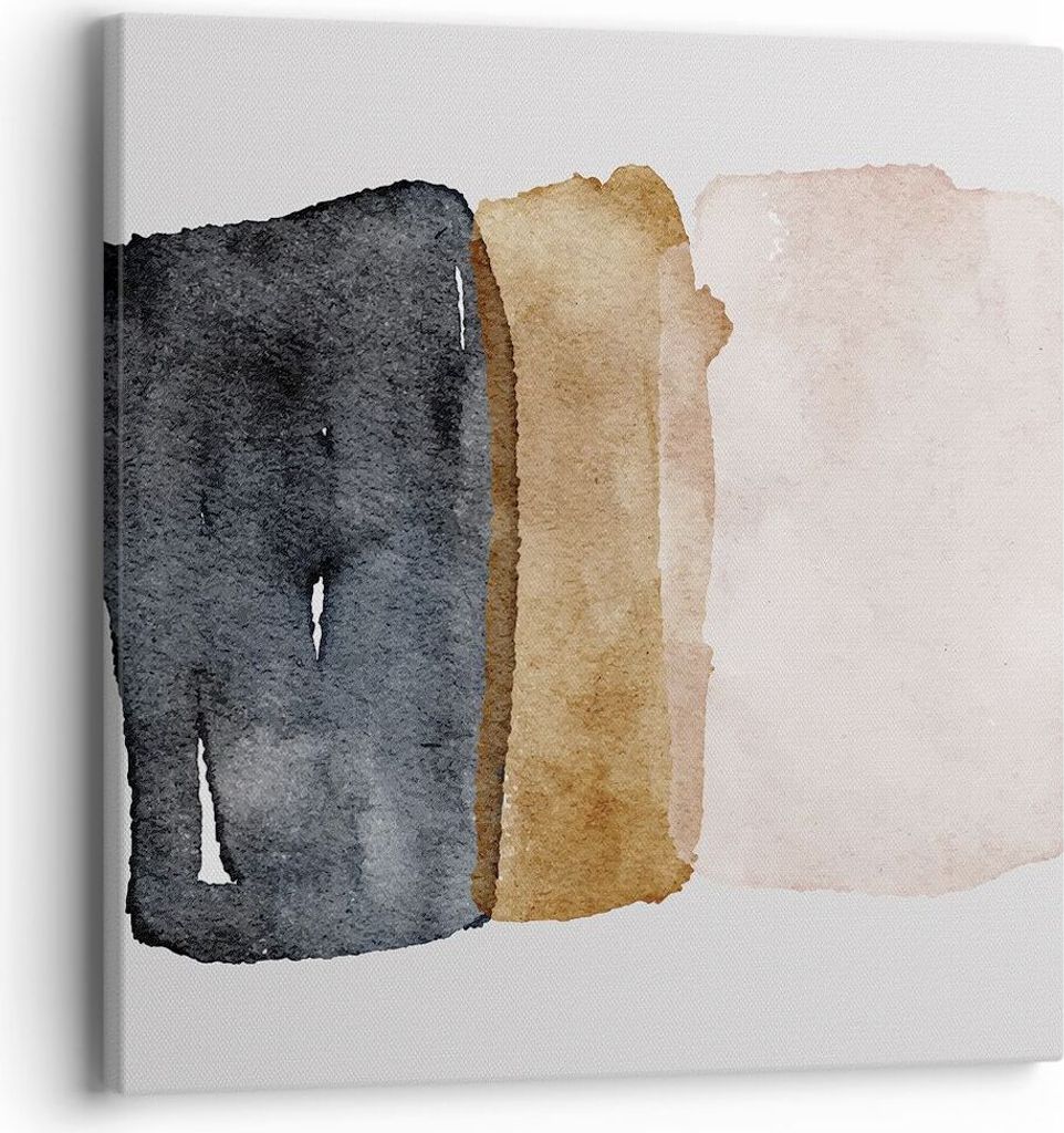 Bild auf Leinwand - Leinwandbild - Einteilig - Abstraktion die Farben Aquarell - 40x40cm - Wand Bild - Wanddeko - Wandbilder - Leinwanddruck - Bild...