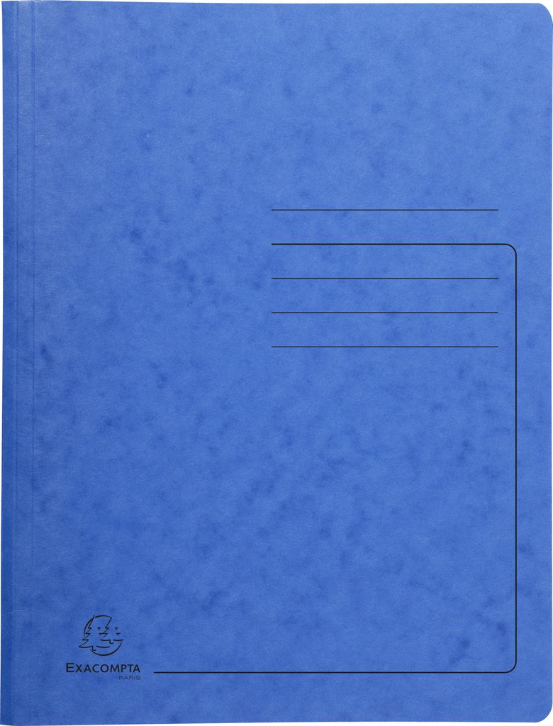Exacompta 25x Spiralhefter aus Colorspan 355g/m2 - A4 - Blau - 240222E
