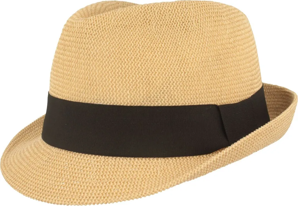 Cappello Trilby Estivo Hut-Breiter - Carta Intrecciata a Maglia Grossa