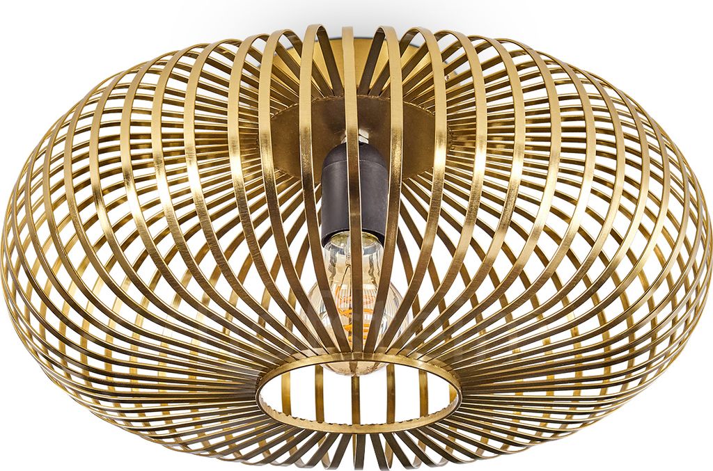 Aidone moderne Deckenlampe aus Metall in Messingfarben
