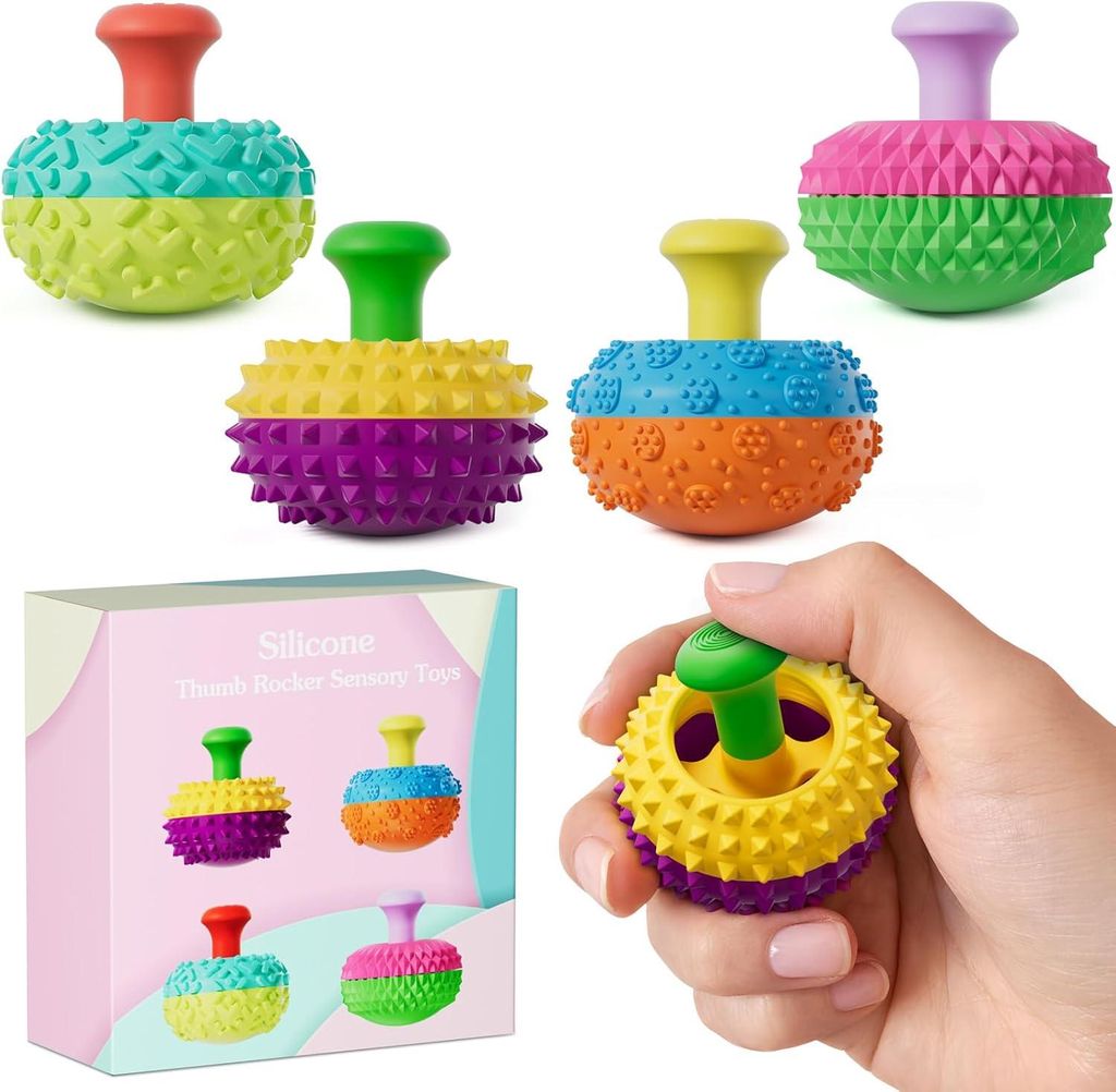 Sensorik Spielzeug 4er Set, Fidget Toy aus Silikon mit Produktbild 