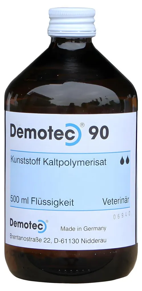 Solution Demotec 90 liquide pour la pose de blocs de bois sur sabots