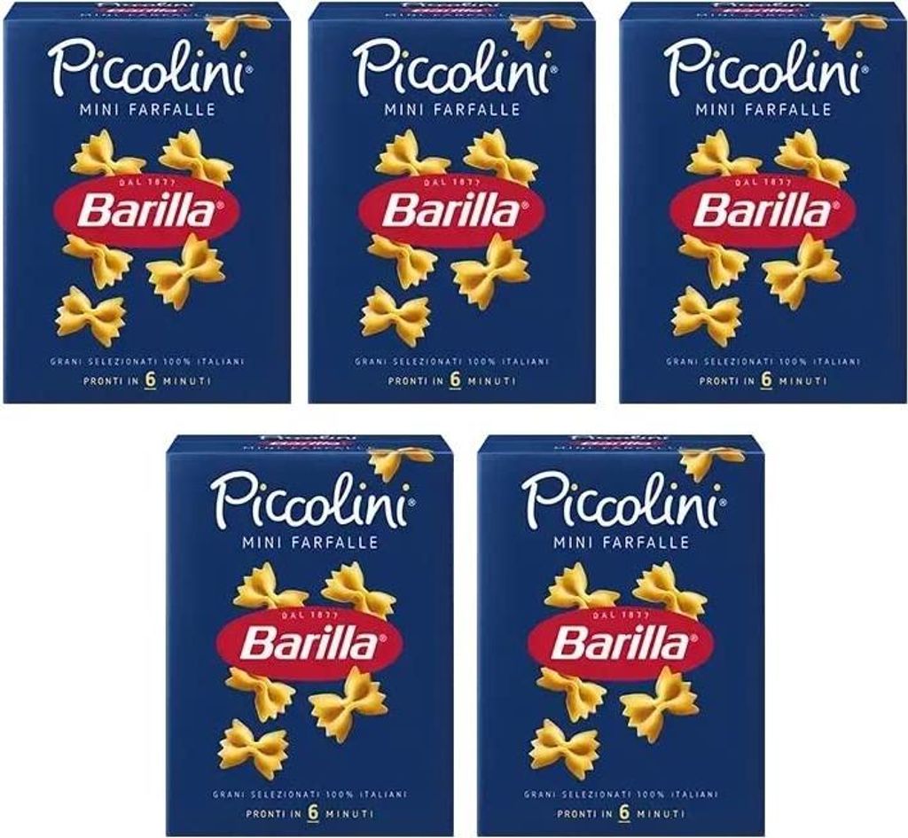 5x Pasta Barilla piccolini Mini farfalle italienisch Nudeln Produktbild 