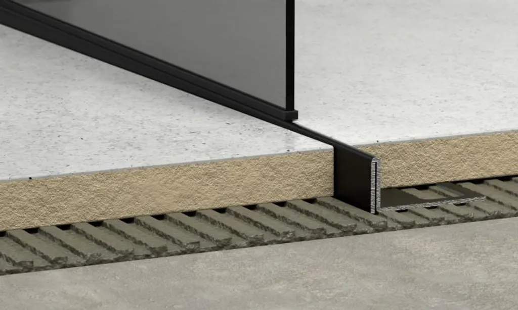 Profilé incliné pour douche italienne 100 cm noir HAVOS NRZ 12,5 mm
