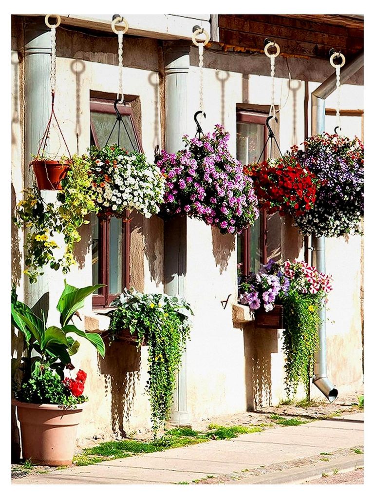 Makramee Blumenampel Verlängerung Baumwollseil Hängeampel Blumentopf Aufhänger 30 cm