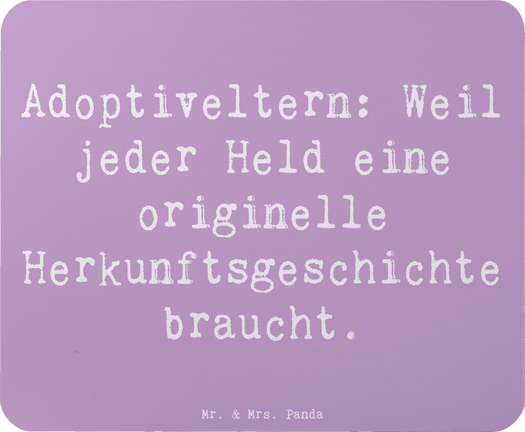 Mr. & Mrs. Panda Mouse Pad Spruch Adoptiveltern Helden - Lavendeltraum - Geschenk, Mauspad, elterliche Liebe, computer, Geschichten, laptop, Weihna...