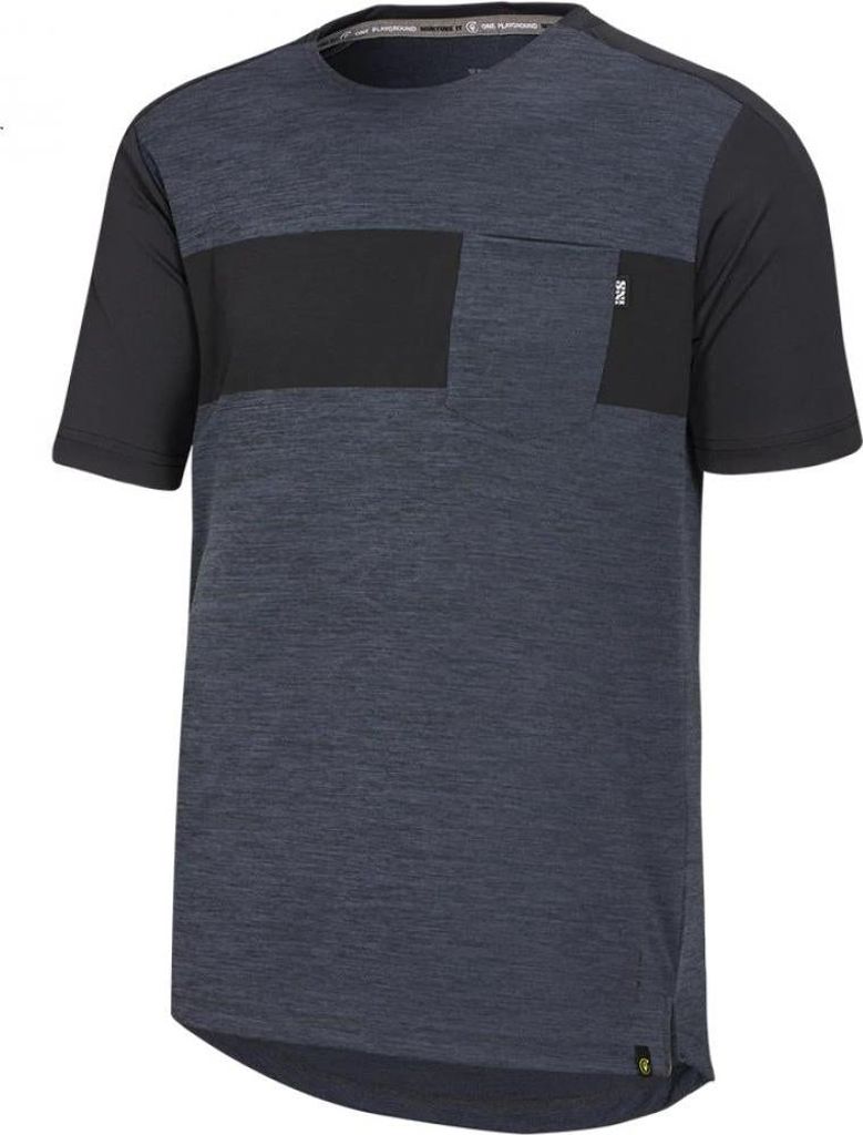 IXS Sports Division iXS Flow X Short Sleeve Jersey XL Black-Solid Black - max...