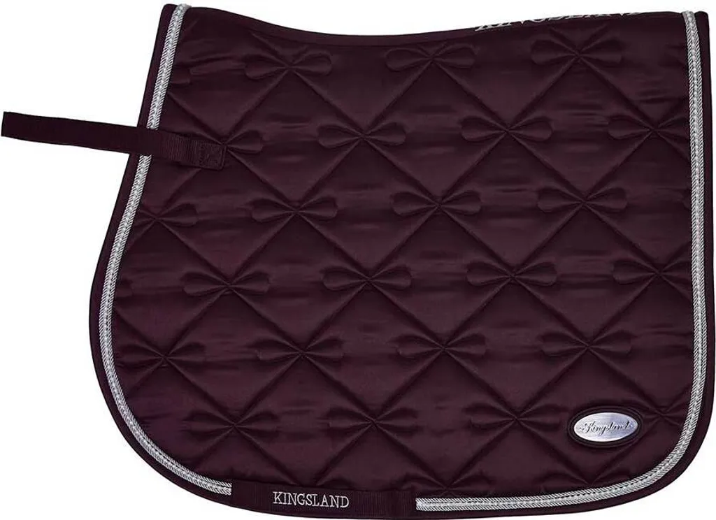 Chabraque Kingsland Jerri Satin Rouge FS21 - Tapis de Selle CSO Jump
