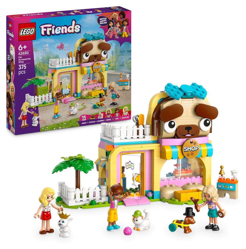 LEGO Friends Geschäft für Haustierzubehör - mit Hund, Katze Produktbild 