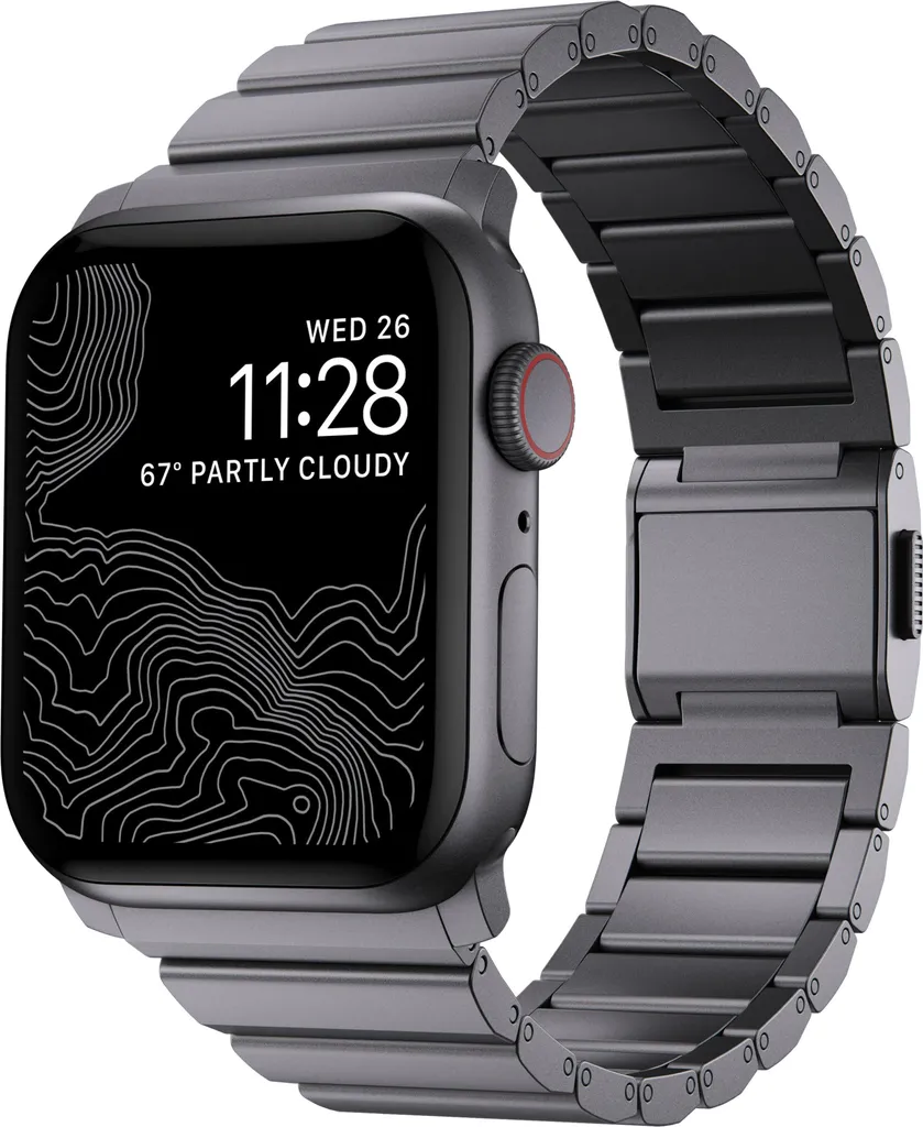 Nomad Bracelet en Aluminium pour Apple Watch de 45mm Gris Sidéral