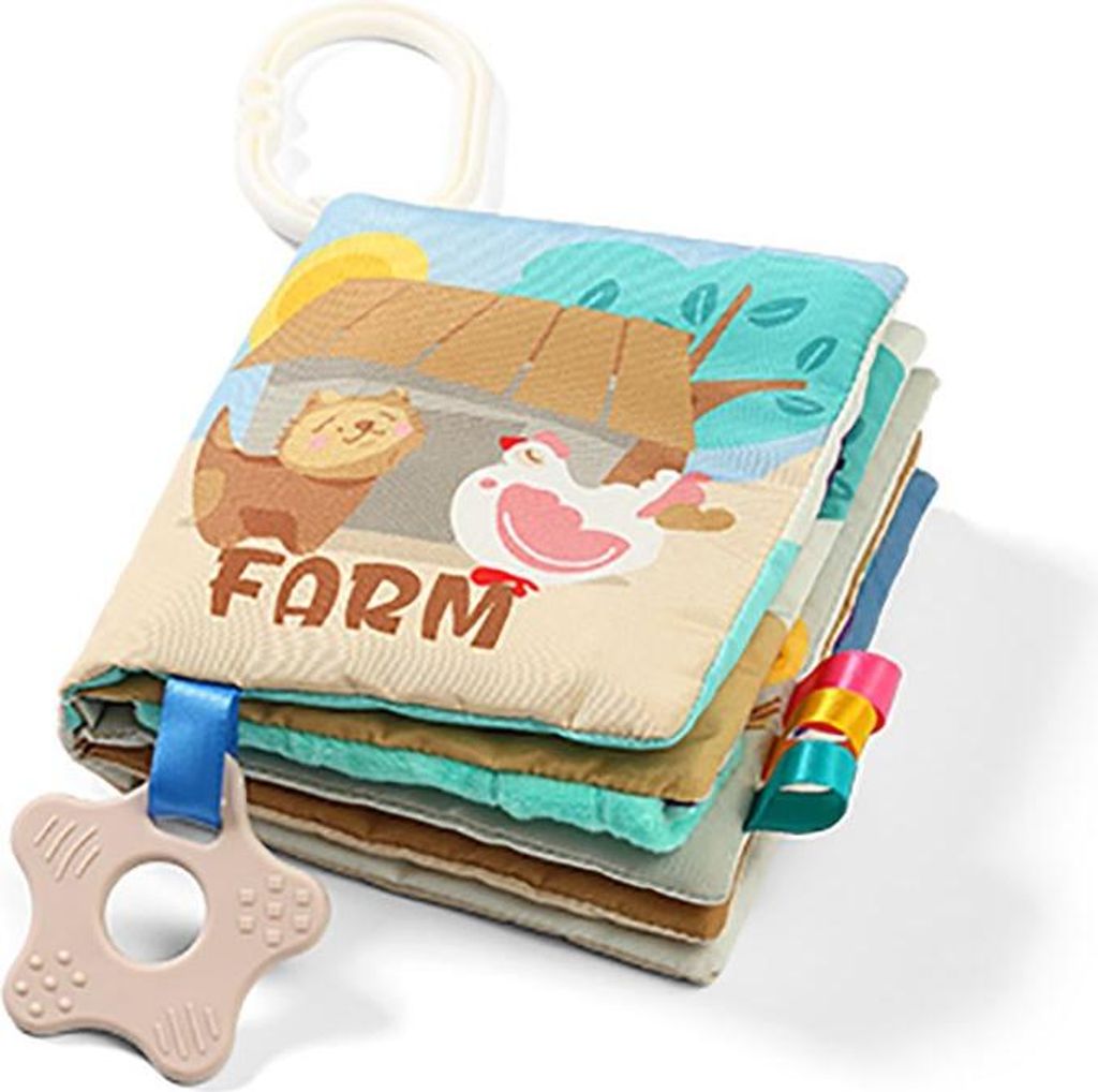 BabyOno Livre sensoriel souple - Ferme Image du produit 
