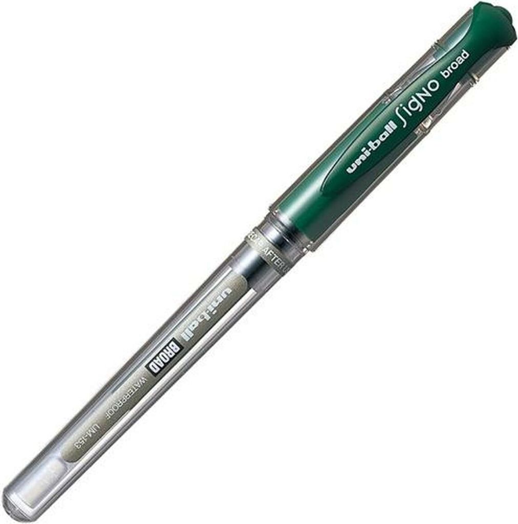Flüssigtintenstift Uni-Ball Signo Broad UM-153 W grün 0,6 mm (12 Stücke)
