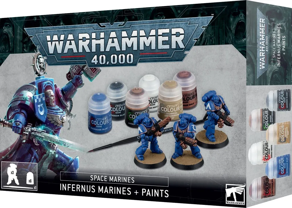 Pack Découverte Warhammer 40.000 Infernus Marines pour Débuter
