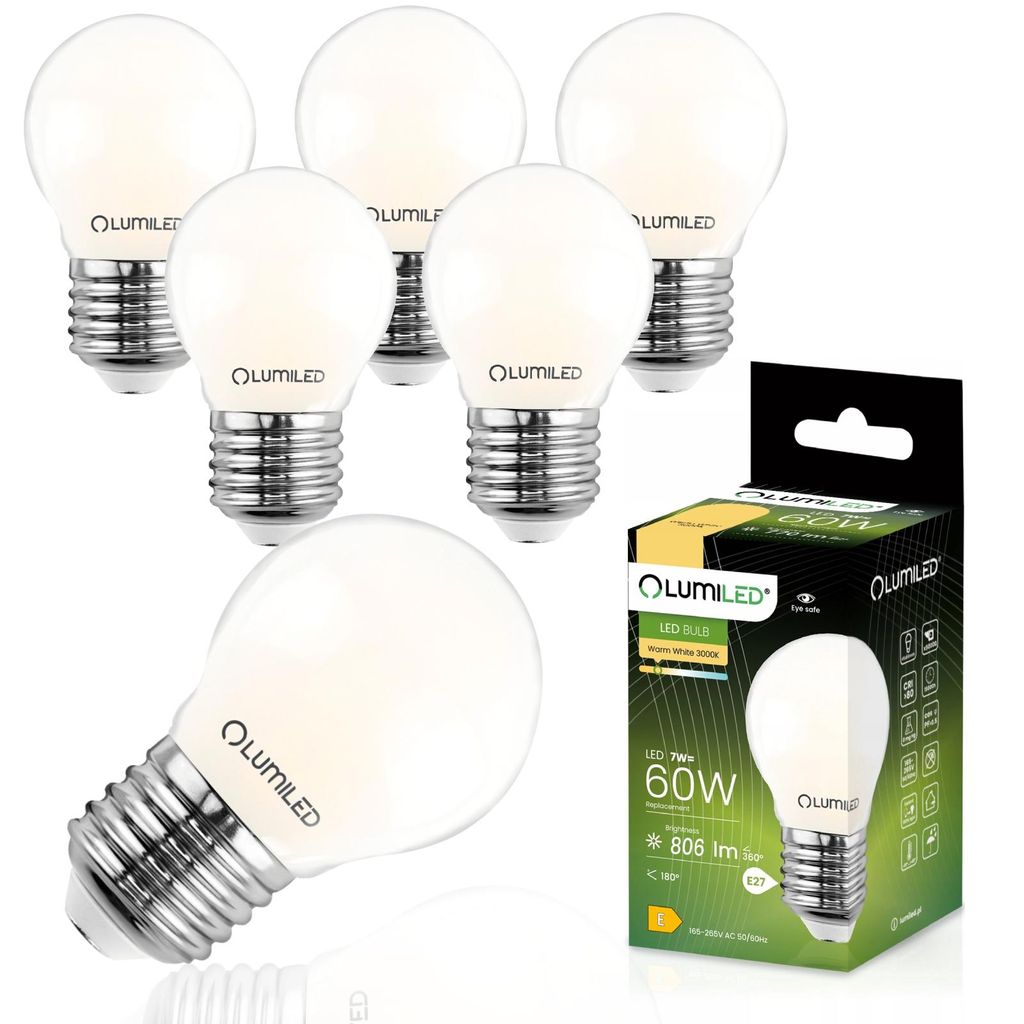 LUMILED E27 LED Lampe P45 7W ersetzt (60W Glühlampe) 6 Produktbild 