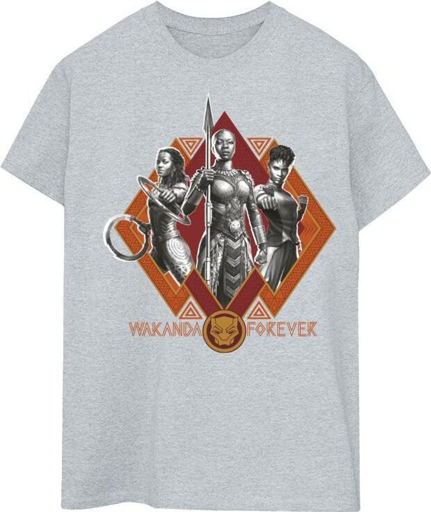 Marvel - "Wakanda Forever Female Warriors" T-Shirt für Herren BI43684 (S) (Grau)