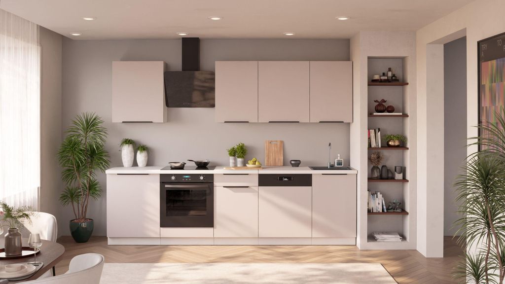 Küche COMO BASIC 280 cm Küchenzeile Küchenblock Einbauküche Produktbild 