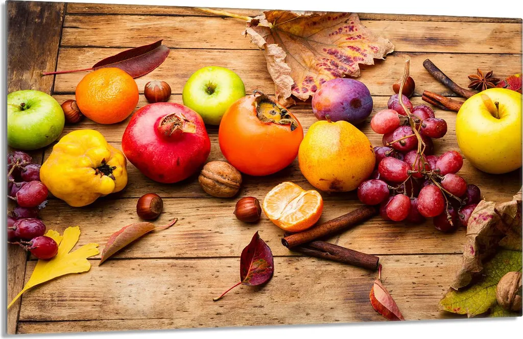 Copripiano Cottura 80x52cm in Vetro Ceramica - Paraschizzi Frutta Colorata