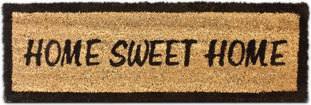 relaxdays 10016754_0 relaxdays Kokosmatte HOME SWEET HOME Image du produit 