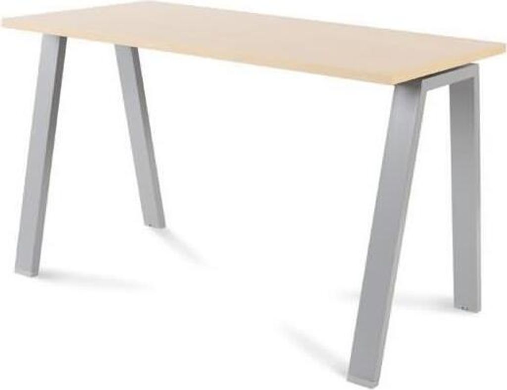 Schreibtisch Blanca BxTxH 120x60x73cm Gestell grau Platte Melamin buche