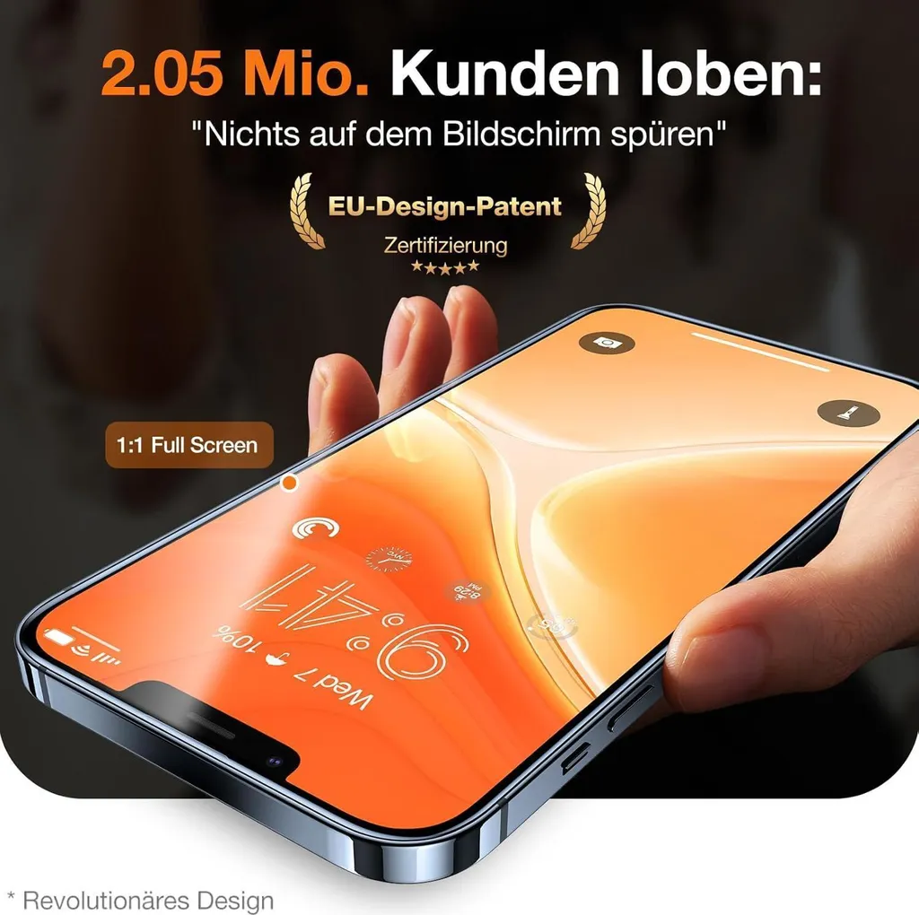 Verre Trempé iPhone 12 9H+ Ultra Résistant et Anti-Empreintes 2 Pièces - 5