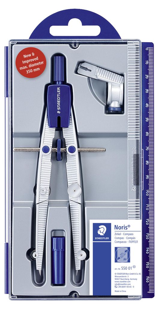 STAEDTLER Noris 550 01/02 Schulzirkel aus Metall mit Produktbild 