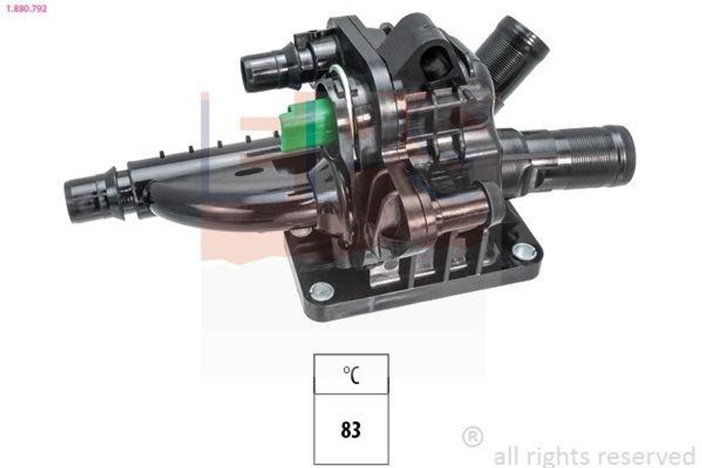 EPS Thermostat Kühlmittel 83°C für OPEL COMBO Großraumlimousine (X19) für FIAT Scudo (270, 272) Scudo Kastenwagen (270, 272) für TOYOTA für ...