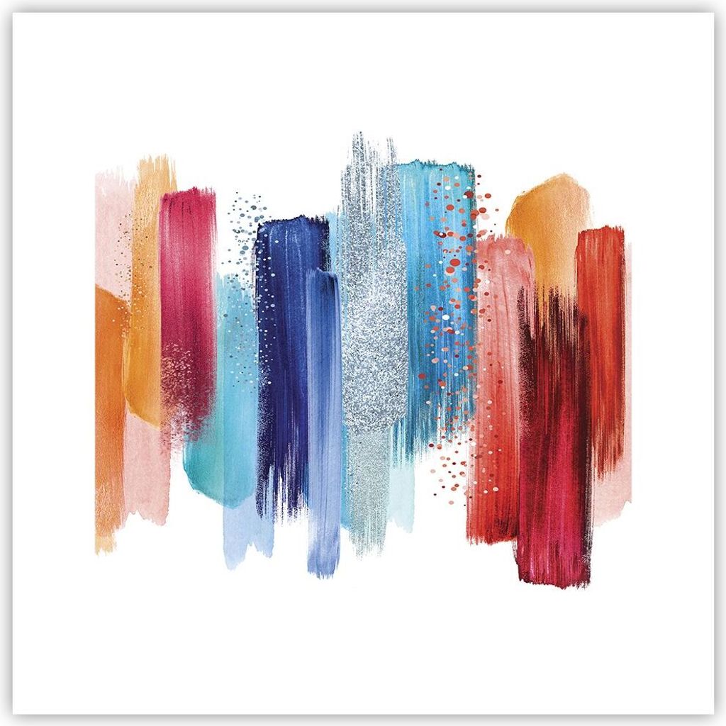 Poster - Poster ohne Rahmen - Abstraktion Farben Gürtel - 30x30 cm - Wand Bild - Wanddeko - Wandbilder - Kunstposter - Wandposter - Bilder - Kunst...