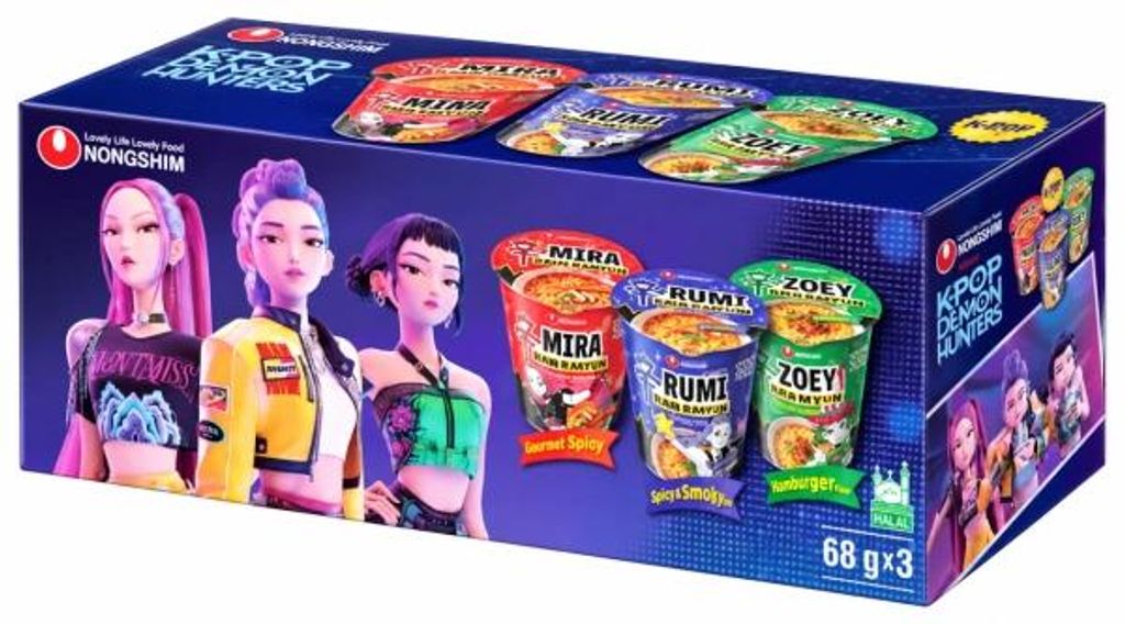 Set Shin Ramyun Suppe In Tasse - 3x68g - Demon Hunters Mix Produktbild 