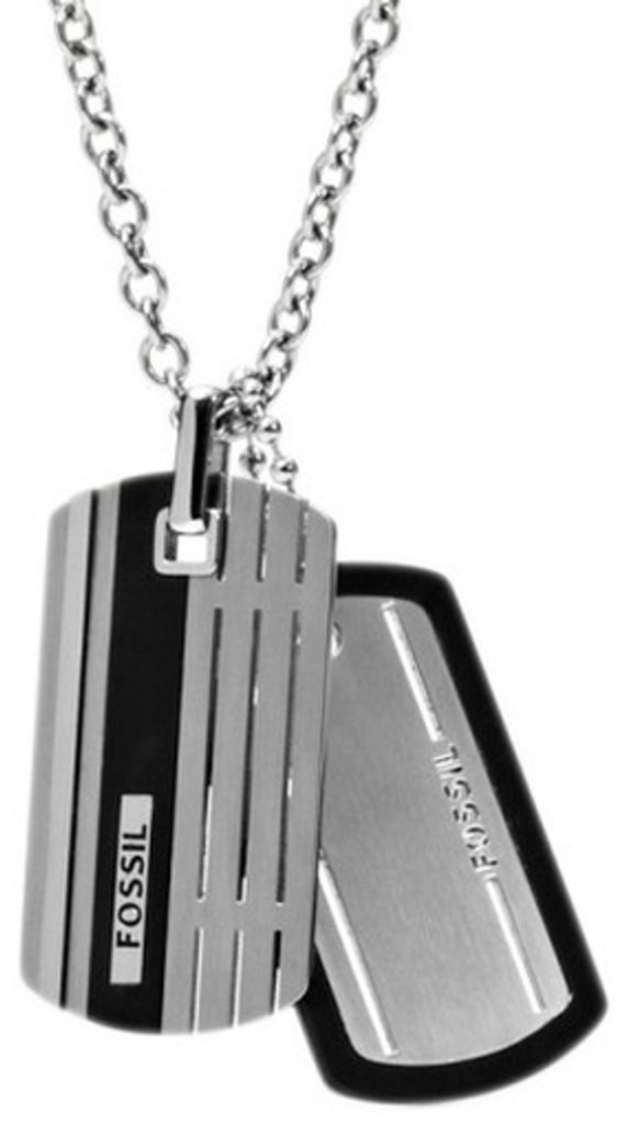 Fossil JF00494 Herren Collier Edelstahl schwarz 59,5 cm Produktbild 