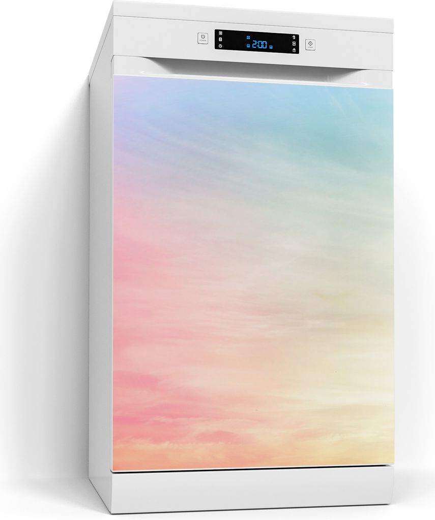 DEQORI Magnetmatte Spülmaschine beschreibbar 60x80 cm 'Pastelliger Himmel' Magnetfolie