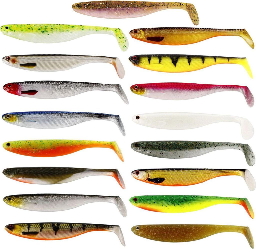 Westin ShadTeez 14cm 17g - 2 Gummifische, Farbe:Bass Orange