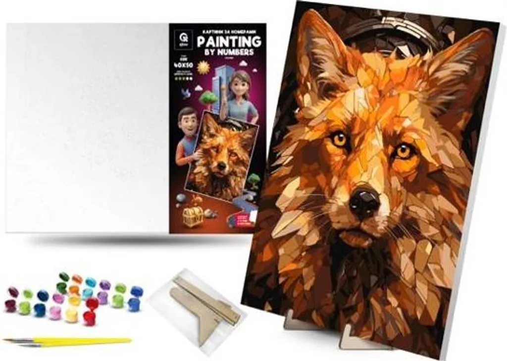 Peinture Par Numéro Adulte Chat Animal Diy Pré-Imprimé Toile Peinture À