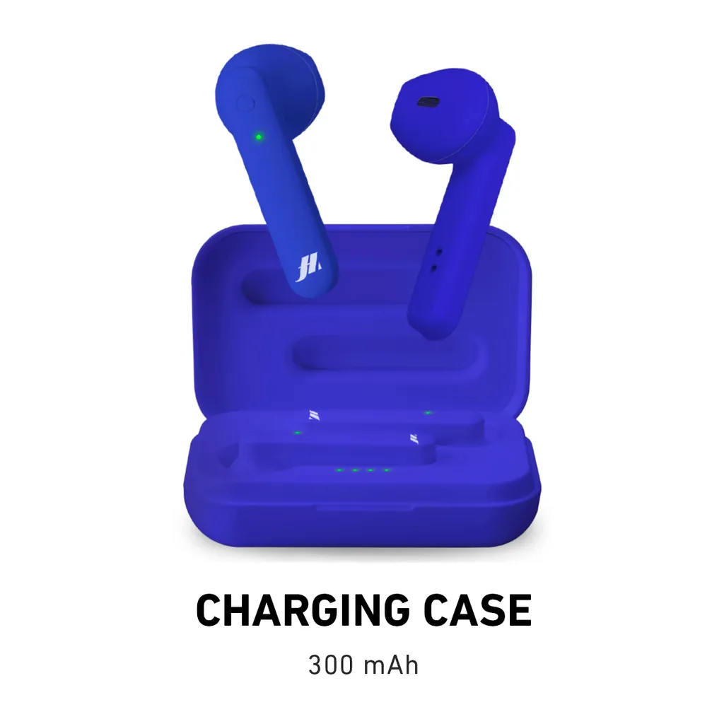 Écouteurs Bluetooth SBS TWS Beat avec Micro Intégré et Étui de Charge Bleu - 2