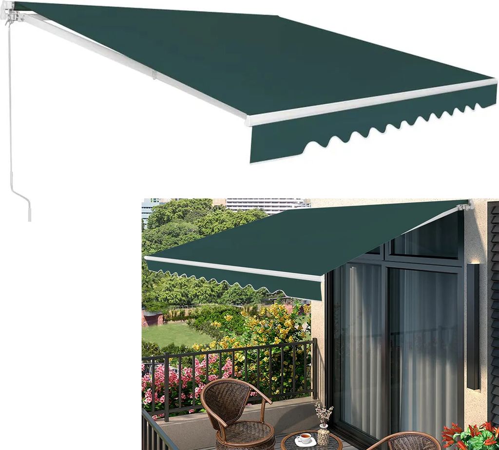 Tenda da sole retrattile da 300 cm con manovella, braccio Immagine del prodotto 