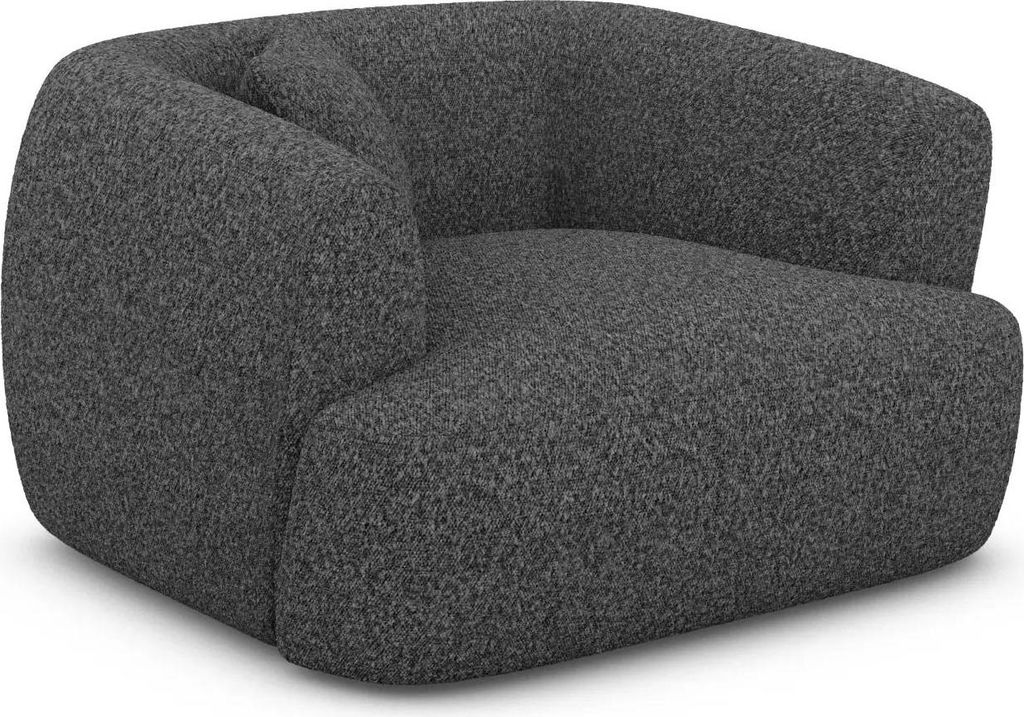 Bouclé Sessel Elvira Graphit