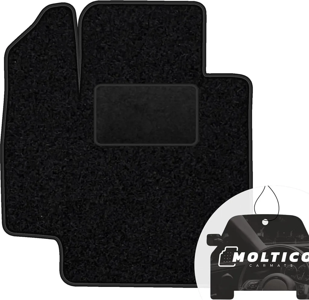 moto-MOLTICO tappetino conducente auto velours lato conducente tappetini auto nero tappetino conducente 1 pezzo adatto per Suzuki Baleno dal 2016