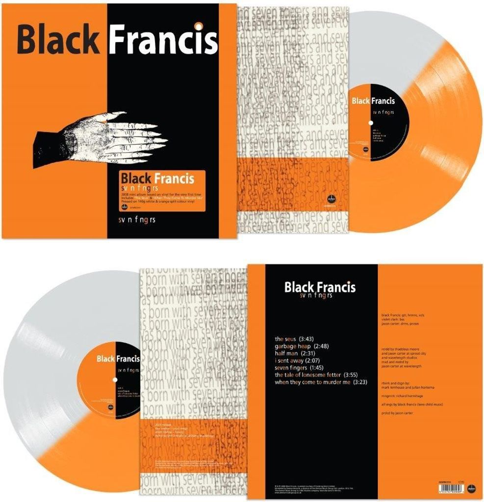 Black Francis - Sv n F ng rs Orange & White Split Vinyl