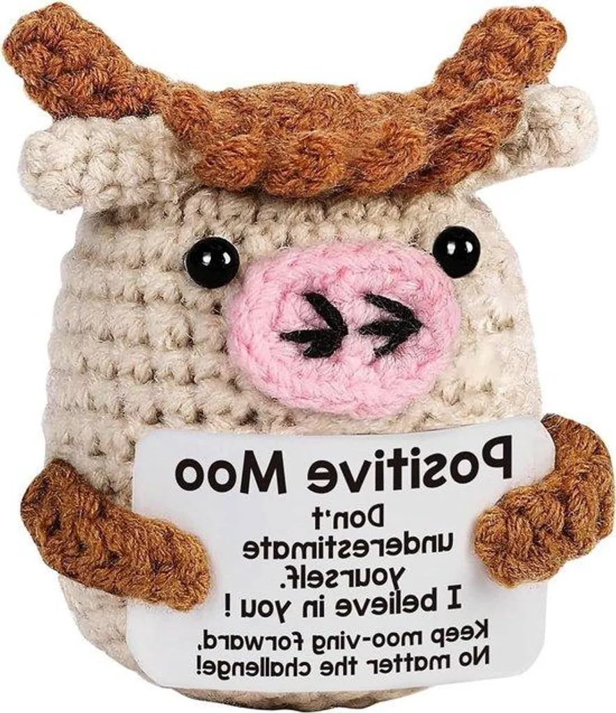 Figurine vache anti-stress - Solution déco pour apaiser votre bureau