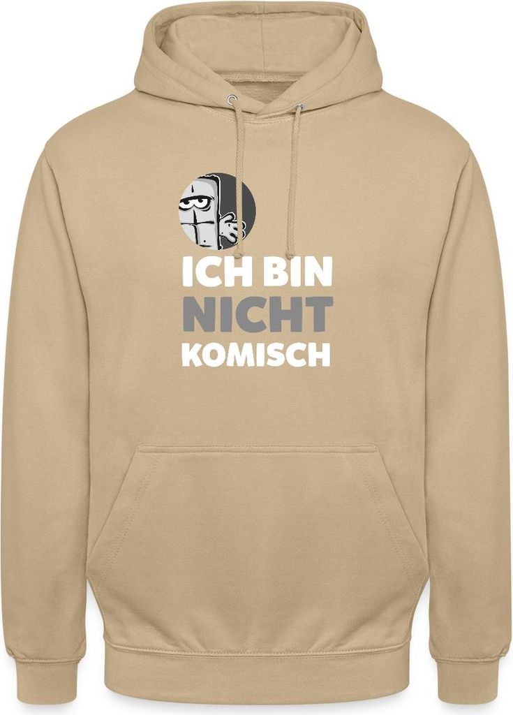 Spreadshirt Bernd Das Brot Ich Bin Nicht Komisch Design Uni Hoodie, M, Beige
