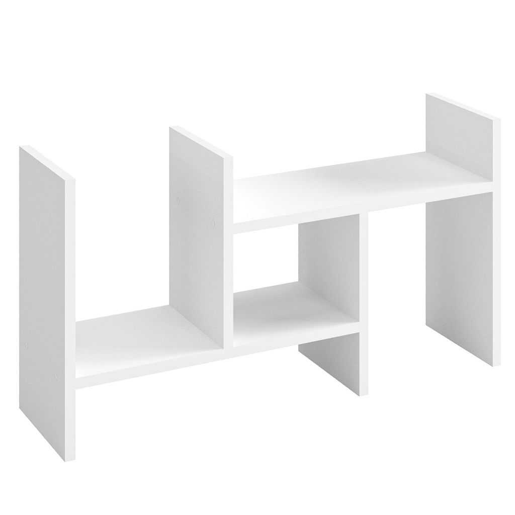KOMTO Tischregal Schreibtisch Aufsatzregal Regal Klein, Küchenregal Stehend für Arbeitsplatte, Desktop Bücherregal Shelf K 51-97 х 20 х 40 cm ...