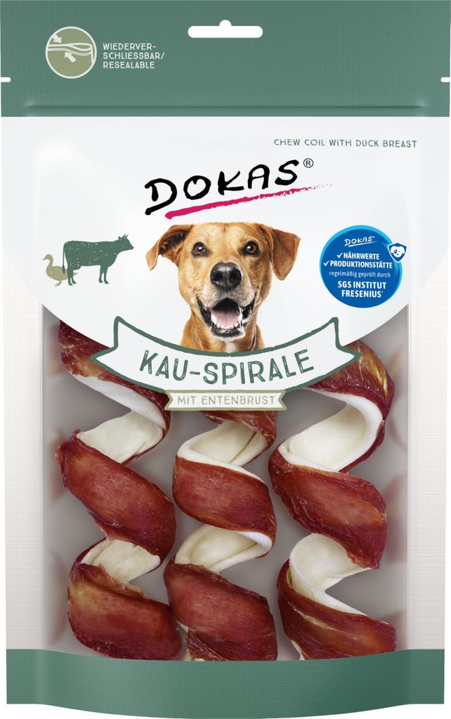 DOKAS Getreidefreier Kausnack für Hunde, 8 x 110g Produktbild 