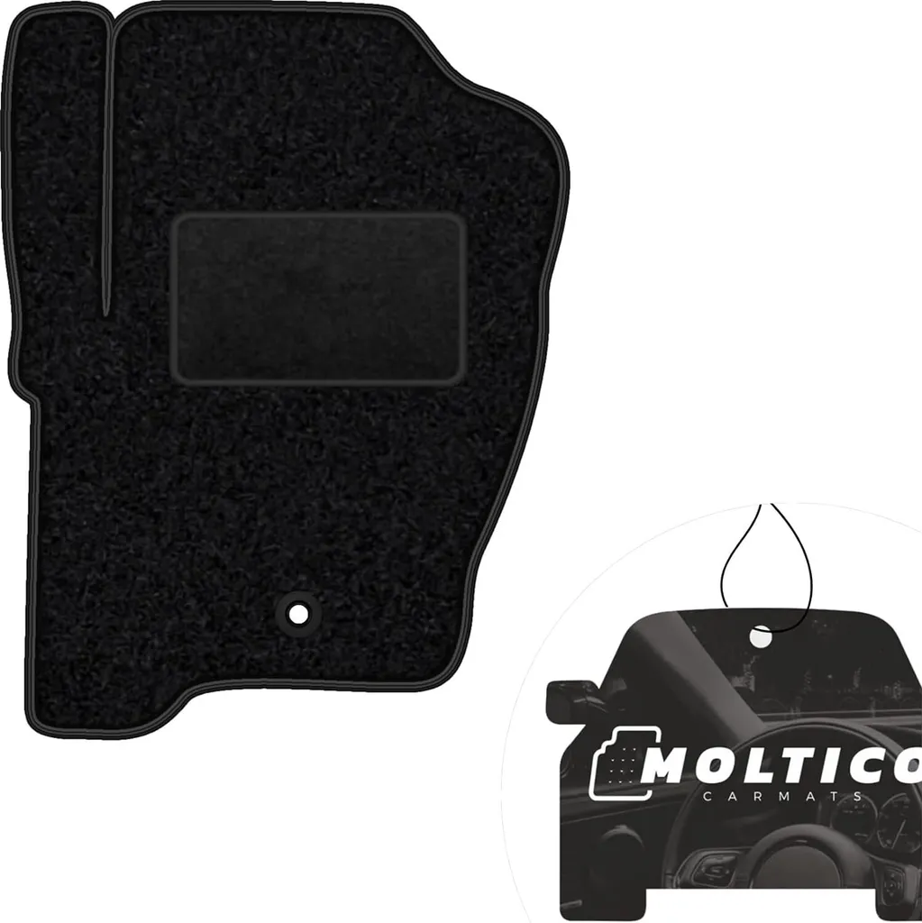 moto-MOLTICO tappetino conducente auto velours lato conducente tappetini auto nero tappetino conducente 1 pezzo adatto per Range Rover Sport II dal 2013