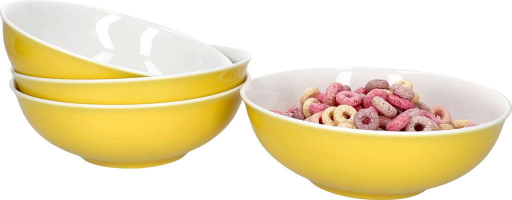 4er Set Doppio Schalen Ø 18 cm Gelb Snack-Schüssel Dessert-Bowl Ritzenhoff