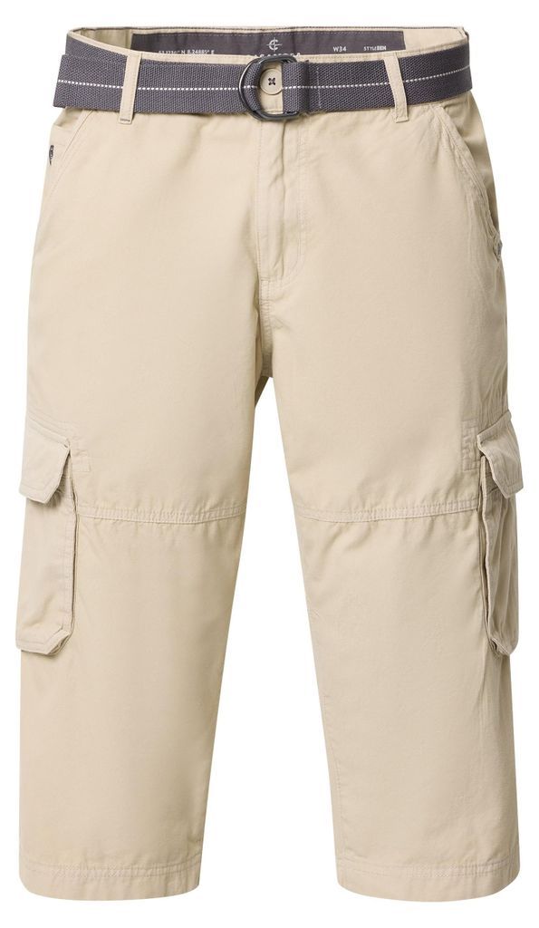 CASAMODA Herren Cargo-3/4-Bermuda BEN Gürtel Regular Beige 34